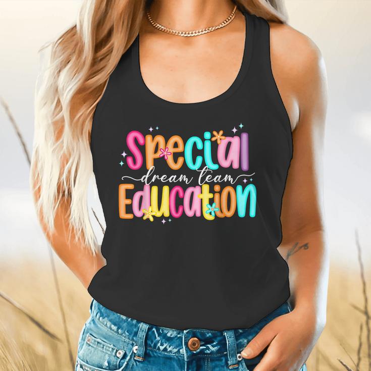 Color Special Education Squad Groovy Dream Team SPED Teacher Flowy Tank, gift for family, gift for coworker