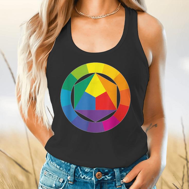 Color Wheel Palette Shirt Artist Painter Art Teacher Tshirt Flowy Tank, gift for family, gift for coworker