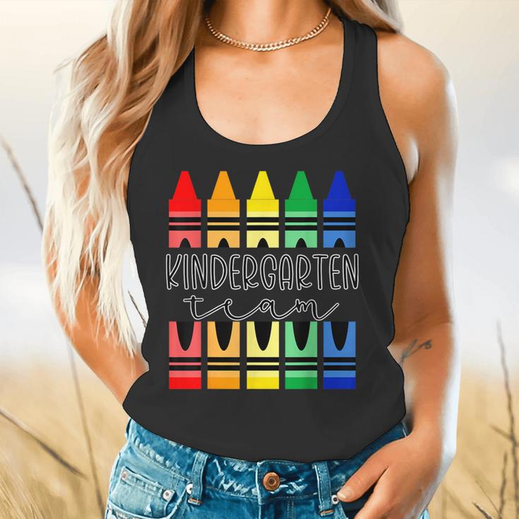 Colorful Crayon Kindergarten Team Tee For Teachers Students Men Women Kids Flowy Tank, gift for family, gift for coworker Colorful Crayon Kindergarten Team Tee For Teachers Students Men Women Kids Flowy Tank, gift for family, gift for coworker
