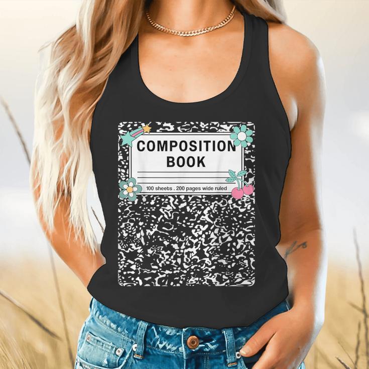 Composition Book Notebook Teachers Matching Group Halloween Flowy Tank, gift for family, gift for coworker