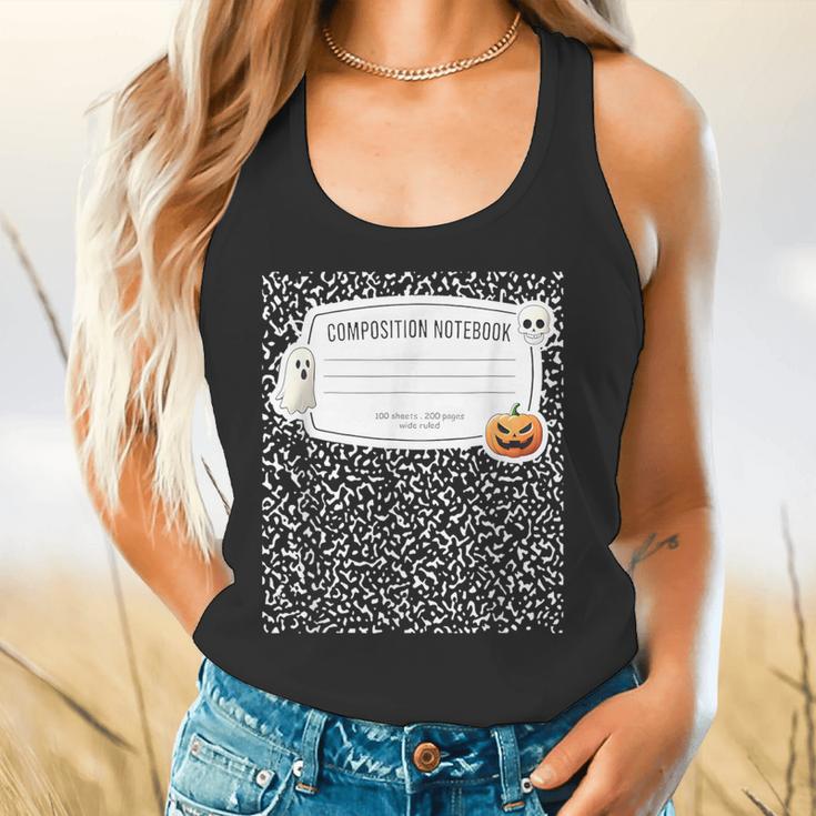 Composition Notebook Costume Adult Halloween For Teacher Flowy Tank, gift for family, gift for coworker