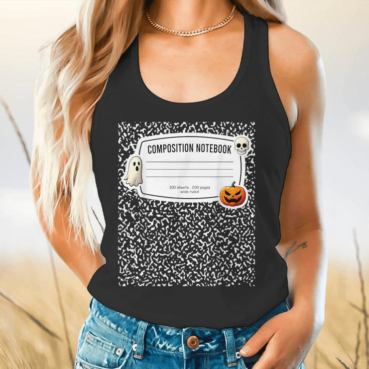 Composition Notebook Costume Adult Halloween For Teachers Flowy Tank, gift for family, gift for coworker Composition Notebook Costume Adult Halloween For Teachers Flowy Tank, gift for family, gift for coworker