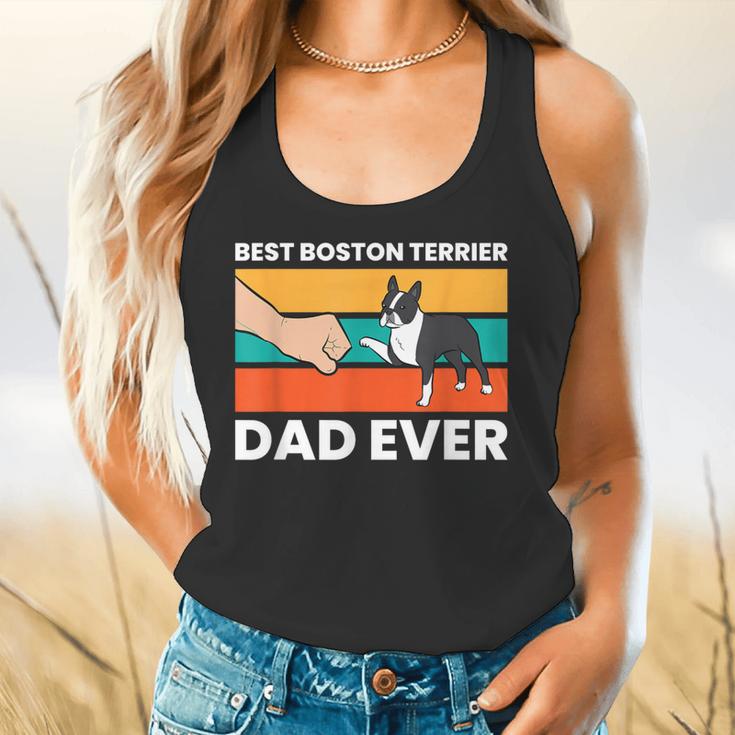 Cute Boston Terrier Best Boston Terrier Dad Ever Flowy Tank, gift for family, gift for coworker