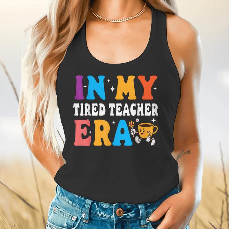 Cute Coffee Glass Face Happy Day In My Tired Teacher ERA For Men Women Flowy Tank, gift for family, gift for coworker