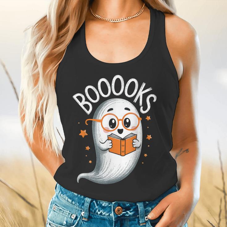Cute Ghost Book Reading Halloween Teacher Flowy Tank, gift for family, gift for coworker Cute Ghost Book Reading Halloween Teacher Flowy Tank, gift for family, gift for coworker