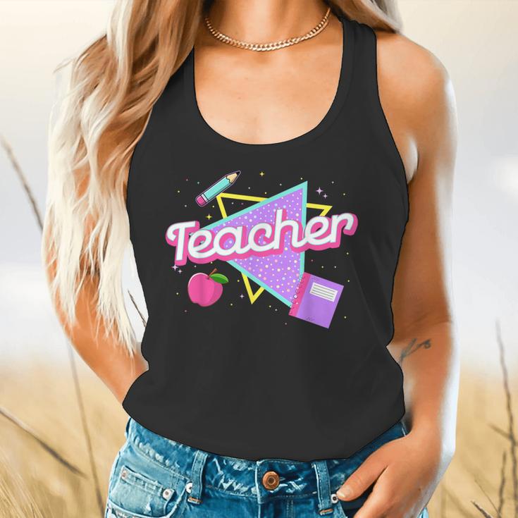 Cute Teacher Shirt 80's 90's Style Retro Old School Teacher For Men Women Flowy Tank, gift for family, gift for coworker