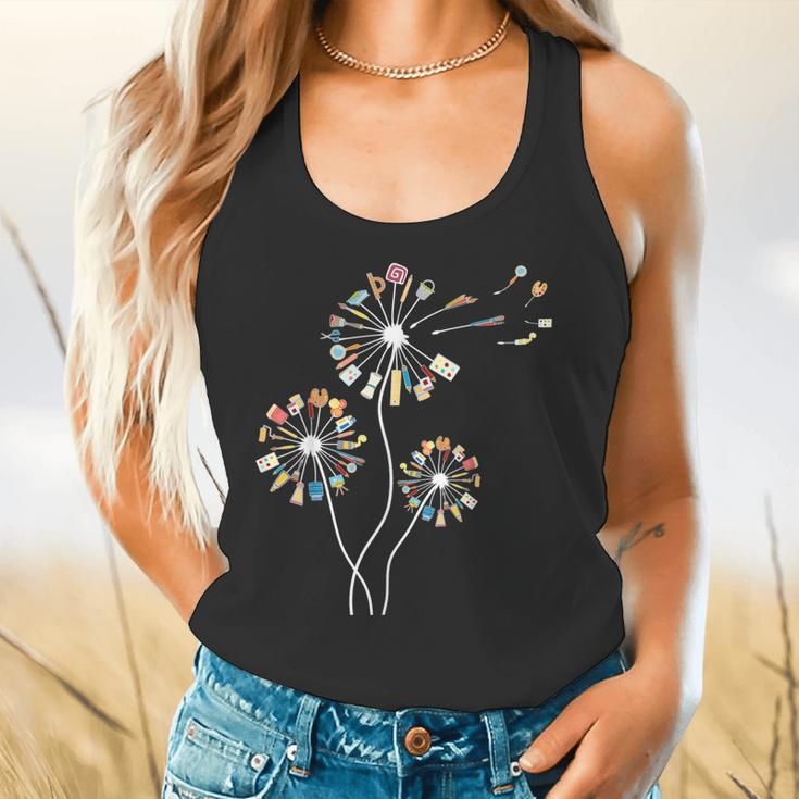Dandelion Art Shirt For Artist Or Art Teacher Creative Art Flowy Tank, gift for family, gift for coworker Dandelion Art Shirt For Artist Or Art Teacher Creative Art Flowy Tank, gift for family, gift for coworker