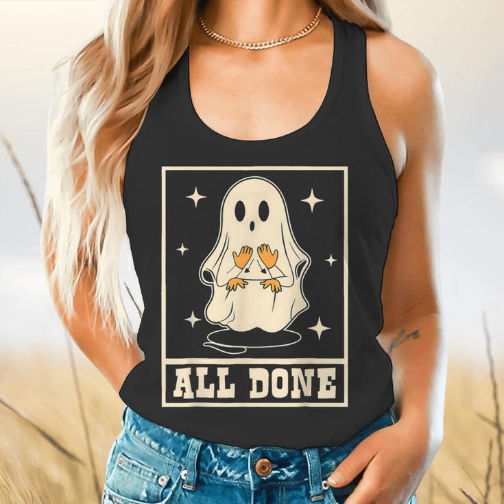 All Done Sign Language Ghost Speech Pathology Teacher Flowy Tank, gift for family, gift for coworker All Done Sign Language Ghost Speech Pathology Teacher Flowy Tank, gift for family, gift for coworker