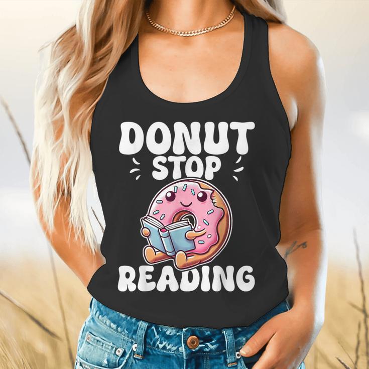 Donut Stop Reading Kawaii Teacher Preschool Kindergarten Flowy Tank, gift for family, gift for coworker Donut Stop Reading Kawaii Teacher Preschool Kindergarten Flowy Tank, gift for family, gift for coworker