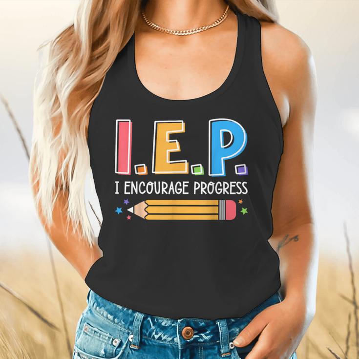 I E P I Encourage Progress Special Education Teacher Flowy Tank, gift for family, gift for coworker