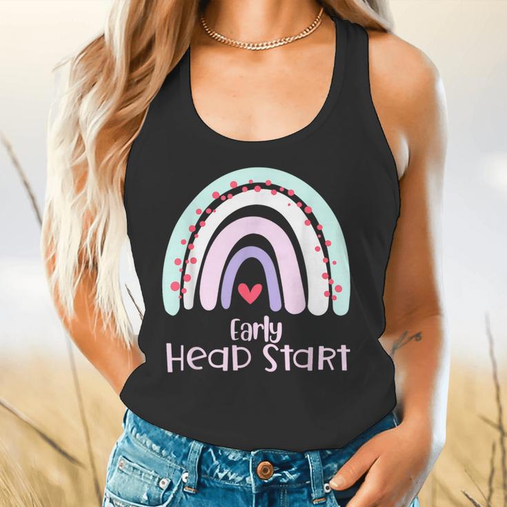 Early Headstart Cute Retro Rainbow Teachers Flowy Tank, gift for family, gift for coworker Early Headstart Cute Retro Rainbow Teachers Flowy Tank, gift for family, gift for coworker