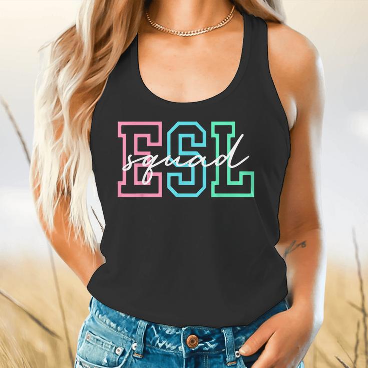 ESL Squad Teacher English As A Second Language Flowy Tank, gift for family, gift for coworker ESL Squad Teacher English As A Second Language Flowy Tank, gift for family, gift for coworker