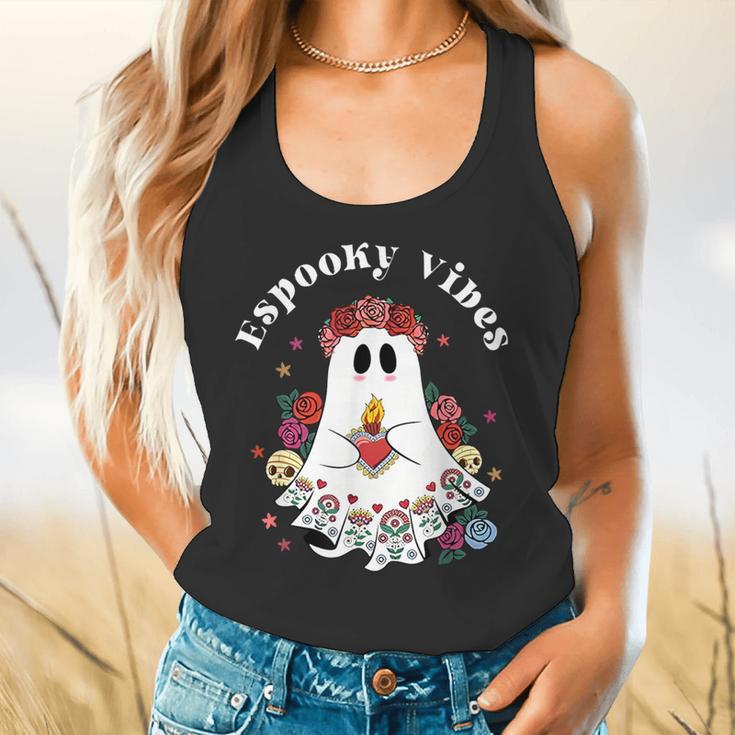 Espooky Vibes Maestra Halloween Spanish Mexican Teacher Flowy Tank, gift for family, gift for coworker Espooky Vibes Maestra Halloween Spanish Mexican Teacher Flowy Tank, gift for family, gift for coworker