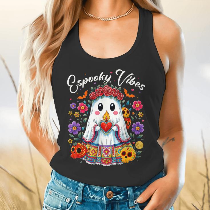 Espooky Vibes Maestra Halloween Spanish Mexican Teacher Flowy Tank, gift for family, gift for coworker Espooky Vibes Maestra Halloween Spanish Mexican Teacher Flowy Tank, gift for family, gift for coworker