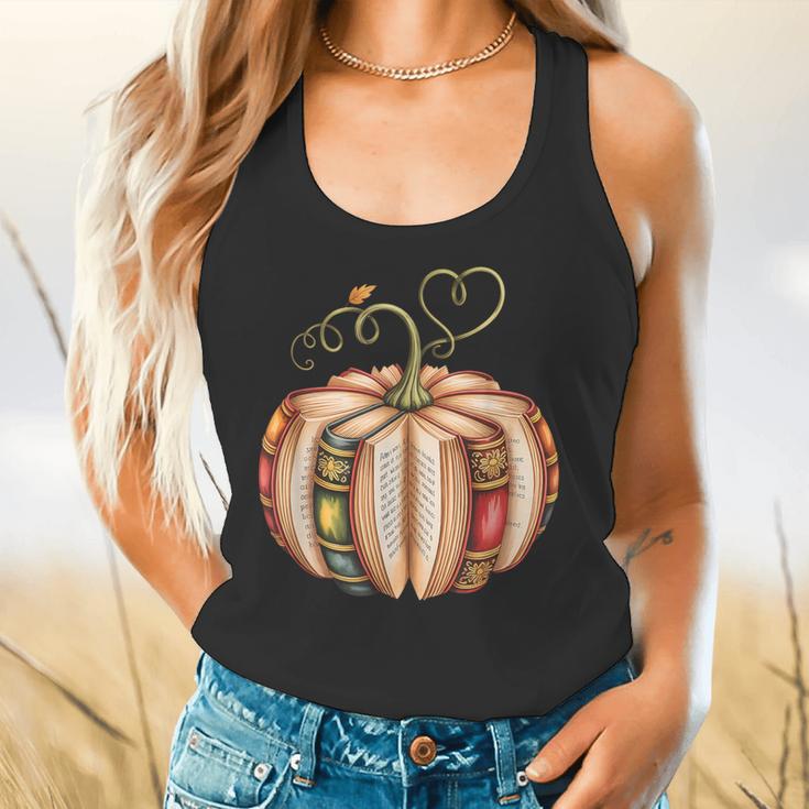Fall Book Pumpkin Fall Librarians Bookworm Teachers Students Flowy Tank, gift for family, gift for coworker Fall Book Pumpkin Fall Librarians Bookworm Teachers Students Flowy Tank, gift for family, gift for coworker