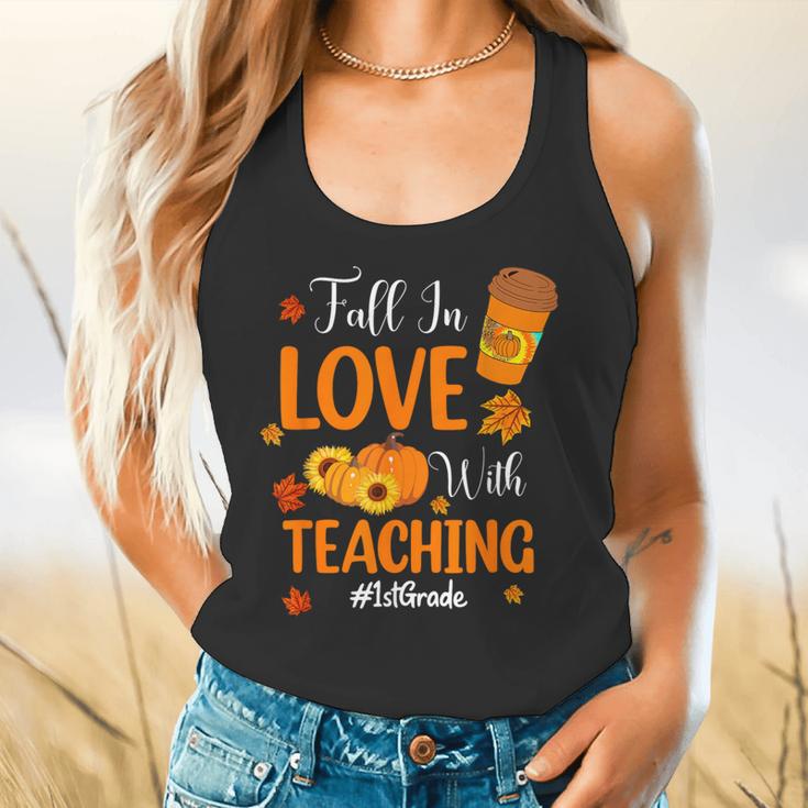 Fall In Love With Teaching 1st Grade Teacher Thanksgiving For Men Women Girls Kids Flowy Tank, gift for family, gift for coworker Fall In Love With Teaching 1st Grade Teacher Thanksgiving For Men Women Girls Kids Flowy Tank, gift for family, gift for coworker