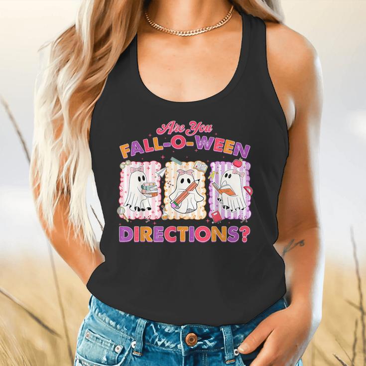 Are You Fall-O-Ween Directions Halloween Teacher Ghost Flowy Tank, gift for family, gift for coworker Are You Fall-O-Ween Directions Halloween Teacher Ghost Flowy Tank, gift for family, gift for coworker