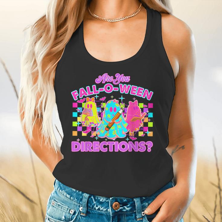 Are You Fall-O-Ween Directions Teacher Ghost Halloween Flowy Tank, gift for family, gift for coworker Are You Fall-O-Ween Directions Teacher Ghost Halloween Flowy Tank, gift for family, gift for coworker