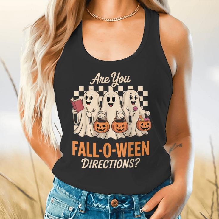 Are You Fall O Ween Directions Teacher Halloween Boo Ghost Flowy Tank, gift for family, gift for coworker Are You Fall O Ween Directions Teacher Halloween Boo Ghost Flowy Tank, gift for family, gift for coworker