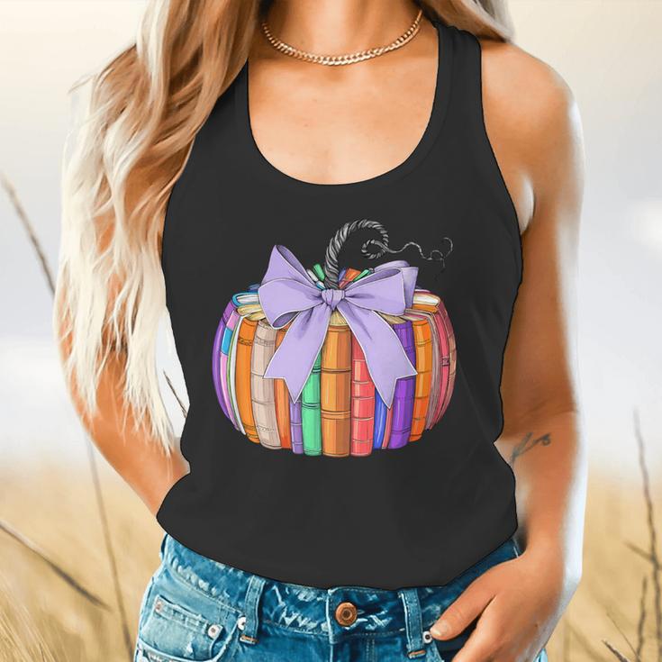 Fall Pumpkin Books Lover Halloween Teacher Teaching Staff Flowy Tank, gift for family, gift for coworker Fall Pumpkin Books Lover Halloween Teacher Teaching Staff Flowy Tank, gift for family, gift for coworker