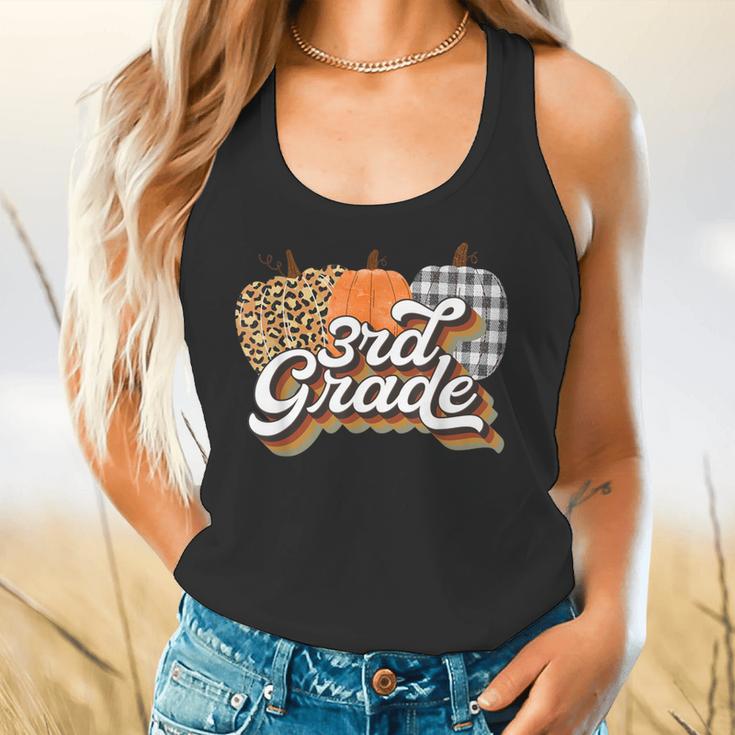 Fall Teacher Shirt 3rd Grade Teacher Retro Halloween Pumpkin Flowy Tank, gift for family, gift for coworker Fall Teacher Shirt 3rd Grade Teacher Retro Halloween Pumpkin Flowy Tank, gift for family, gift for coworker