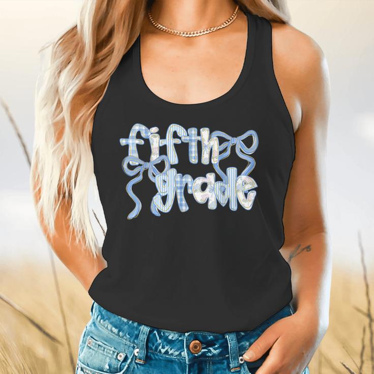 Fifth Grade Team Coquette Bow 5th Grade Teacher Girl Kid Flowy Tank, gift for family, gift for coworker Fifth Grade Team Coquette Bow 5th Grade Teacher Girl Kid Flowy Tank, gift for family, gift for coworker