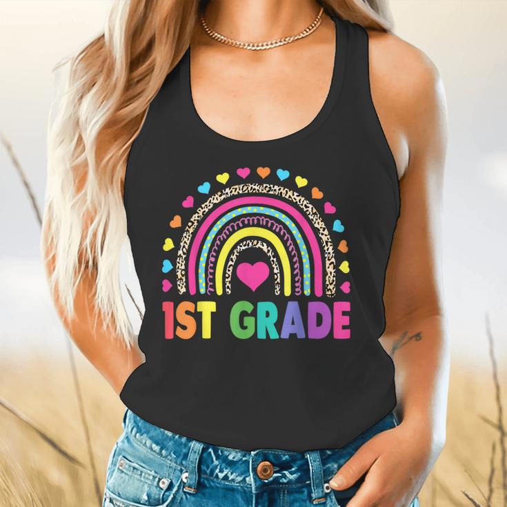 First Grade Rainbow Girls Boys Teacher Team 1st Grade Squad Flowy Tank, gift for family, gift for coworker