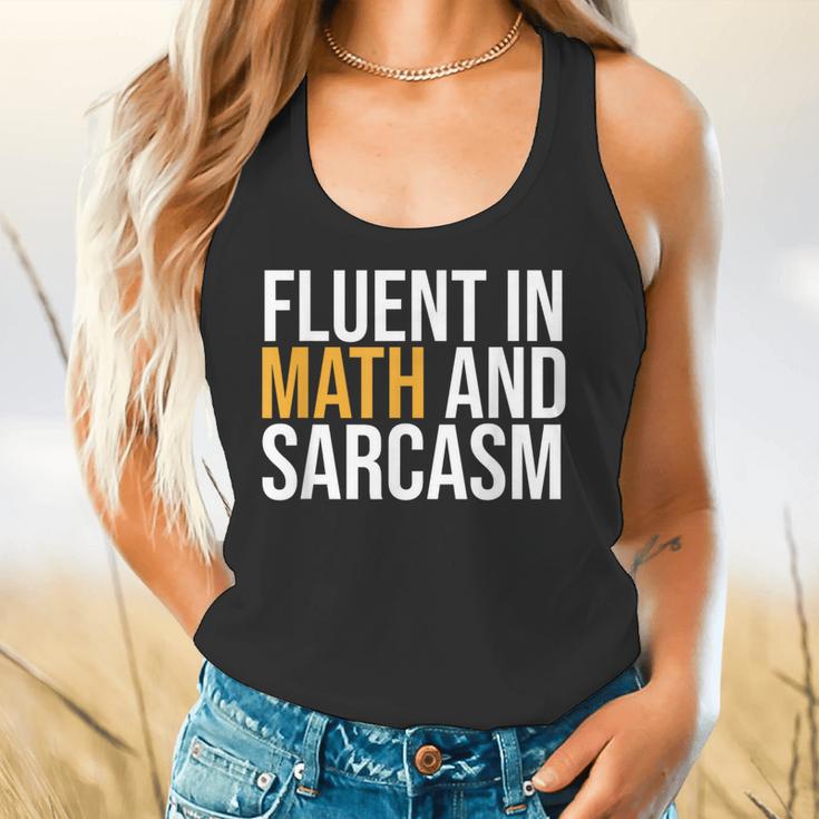 Fluent In Math And Sarcasm Teacher Flowy Tank, gift for family, gift for coworker Fluent In Math And Sarcasm Teacher Flowy Tank, gift for family, gift for coworker