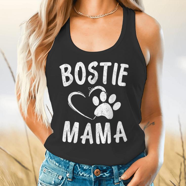 Fun Bostie Mama Dog Lover Apparel Boston Terrier Mom Flowy Tank, gift for family, gift for coworker