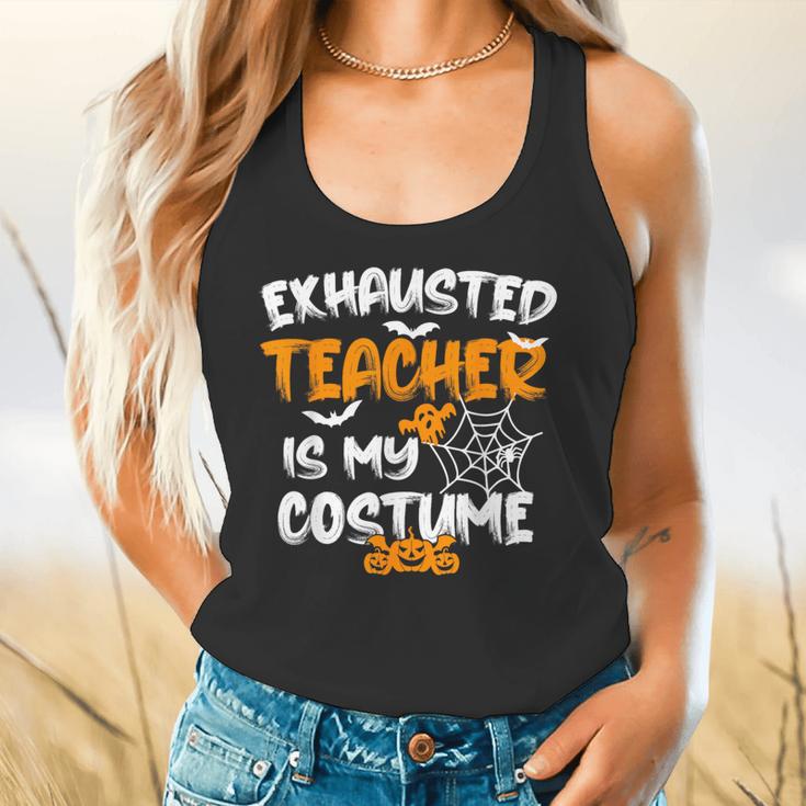 Fun Halloween Sayings Quotes Exhausted Teacher Is My Costume -Adults Short Sleeve Halloween Teacher T-Shirt Small Flowy Tank, gift for family, gift for coworker Fun Halloween Sayings Quotes Exhausted Teacher Is My Costume -Adults Short Sleeve Halloween Teacher T-Shirt Small Flowy Tank, gift for family, gift for coworker