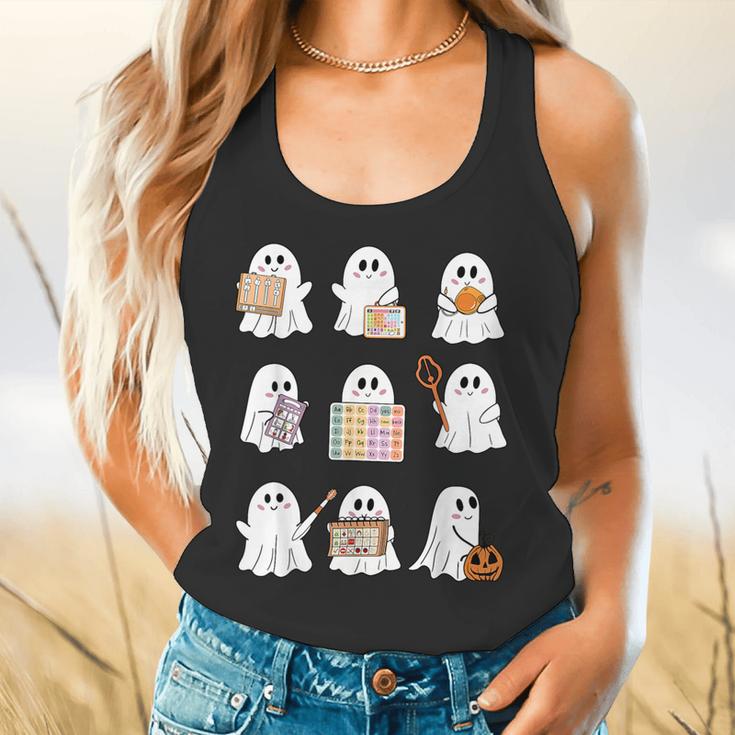 Ghost Speech Therapy Teacher Spooky Season Halloween Flowy Tank, gift for family, gift for coworker