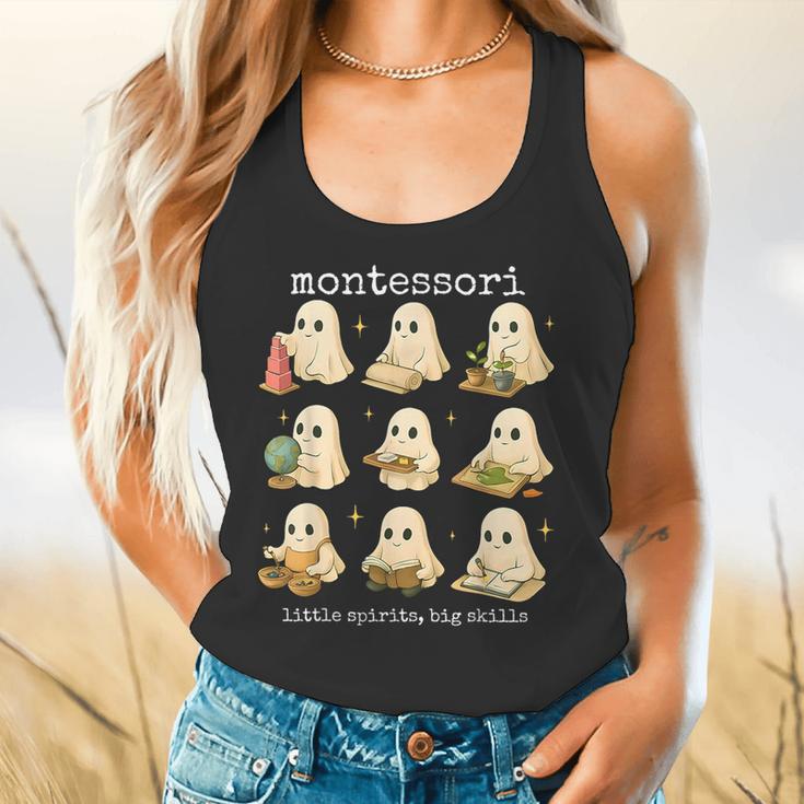 Ghosts Halloween Montessori Teacher Educator Costume Flowy Tank, gift for family, gift for coworker