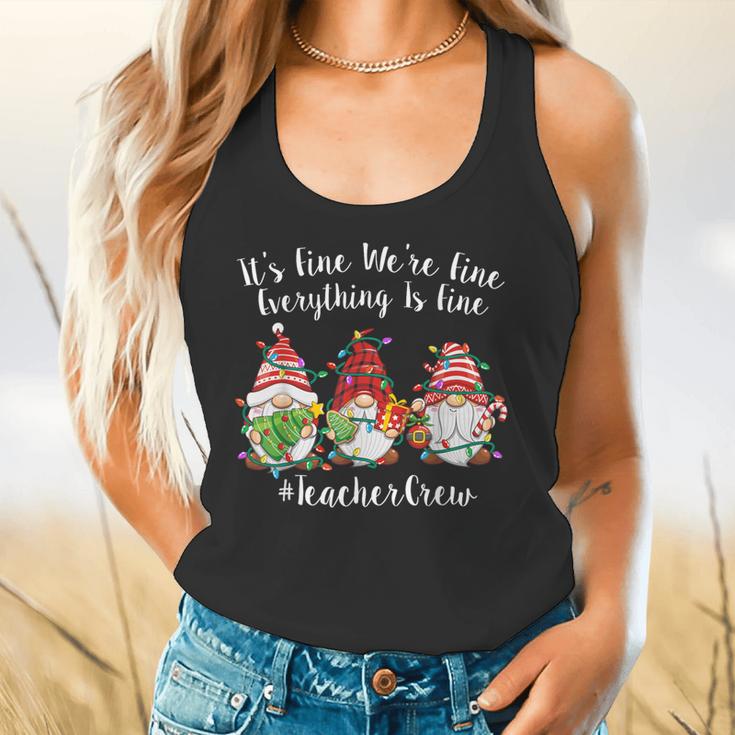Gnome It's Fine I'm Fine Everything Is Fine Teacher Xmas Flowy Tank, gift for family, gift for coworker Gnome It's Fine I'm Fine Everything Is Fine Teacher Xmas Flowy Tank, gift for family, gift for coworker