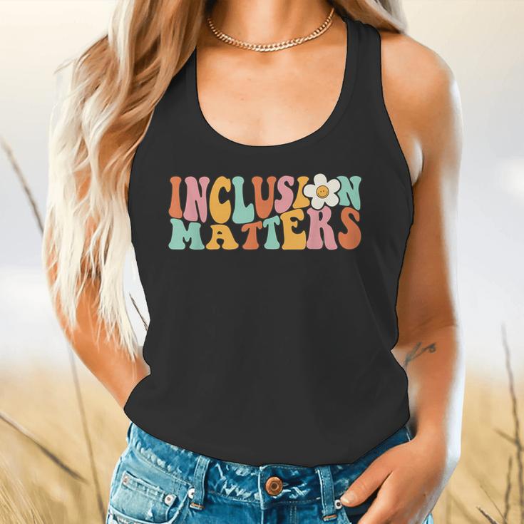 Gnoovy Vintage Inclusion Matters Special Education Teacher Flowy Tank, gift for family, gift for coworker Gnoovy Vintage Inclusion Matters Special Education Teacher Flowy Tank, gift for family, gift for coworker