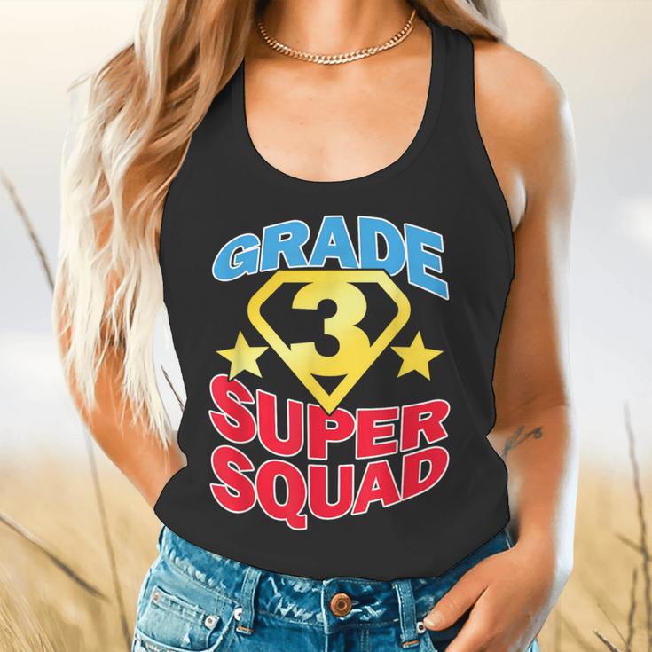 Grade 3 Super Squad Superhero Teacher Team Men Women Girls Kids Flowy Tank, gift for family, gift for coworker Grade 3 Super Squad Superhero Teacher Team Men Women Girls Kids Flowy Tank, gift for family, gift for coworker
