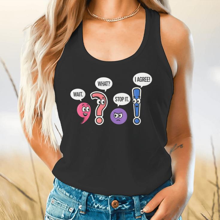 Grammar Teacher Wait What Stop It I Agree Humor Flowy Tank, gift for family, gift for coworker Grammar Teacher Wait What Stop It I Agree Humor Flowy Tank, gift for family, gift for coworker