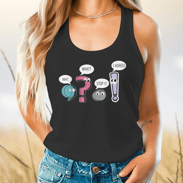 Grammar TeacherWait What Stop It I Agree Flowy Tank, gift for family, gift for coworker Grammar TeacherWait What Stop It I Agree Flowy Tank, gift for family, gift for coworker