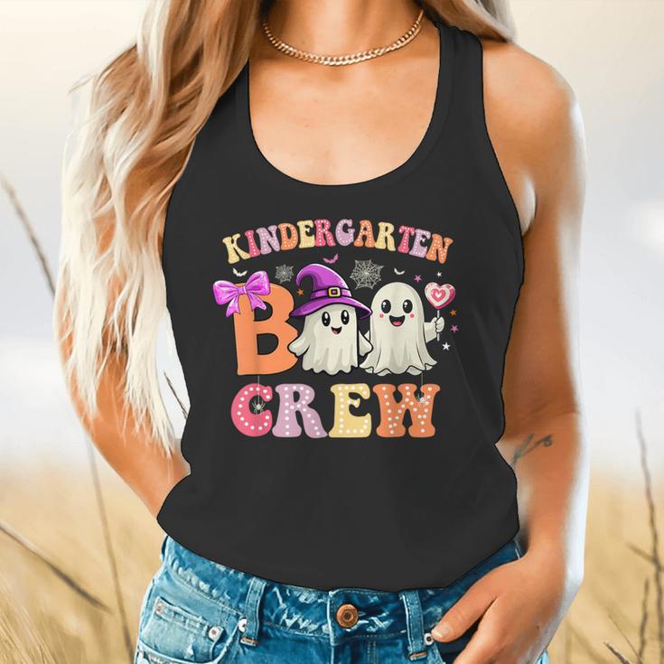 Groovy Kindergarten Boo Crew Kinder Halloween Teacher Kids Flowy Tank, gift for family, gift for coworker Groovy Kindergarten Boo Crew Kinder Halloween Teacher Kids Flowy Tank, gift for family, gift for coworker