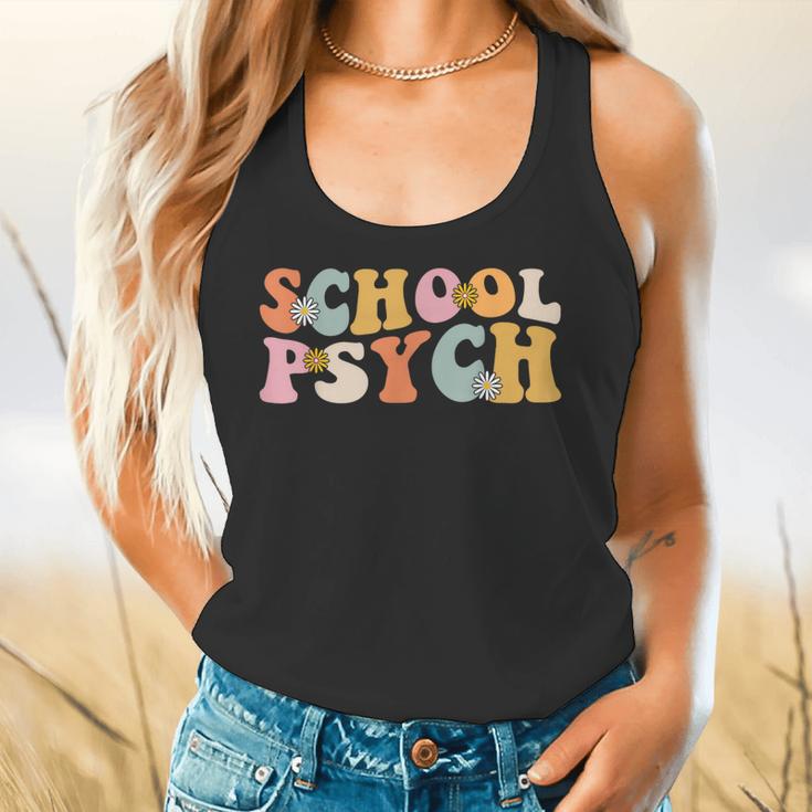 Groovy Retro School Psych Teacher School Psychologist For Men Women Girls Kids Flowy Tank, gift for family, gift for coworker