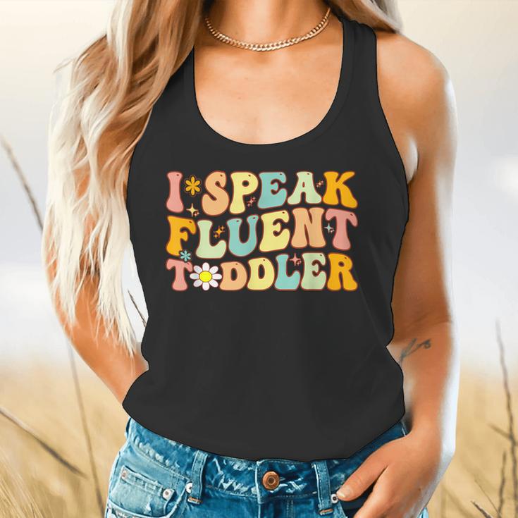 Groovy I Speak Fluent Toddler Daycare Provider Teacher Flowy Tank, gift for family, gift for coworker Groovy I Speak Fluent Toddler Daycare Provider Teacher Flowy Tank, gift for family, gift for coworker