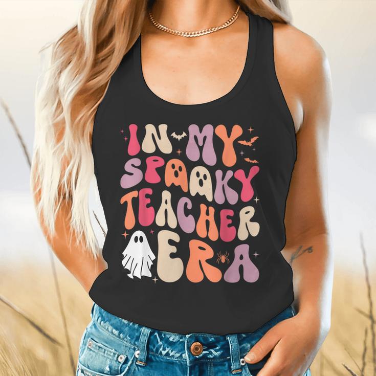 Groovy In My Spooky Teacher Era Halloween Party Boo Flowy Tank, gift for family, gift for coworker Groovy In My Spooky Teacher Era Halloween Party Boo Flowy Tank, gift for family, gift for coworker