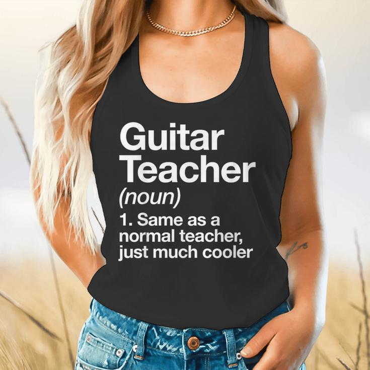 Guitar Teacher Definition Musician Music Men Women Girls Kids Flowy Tank, gift for family, gift for coworker