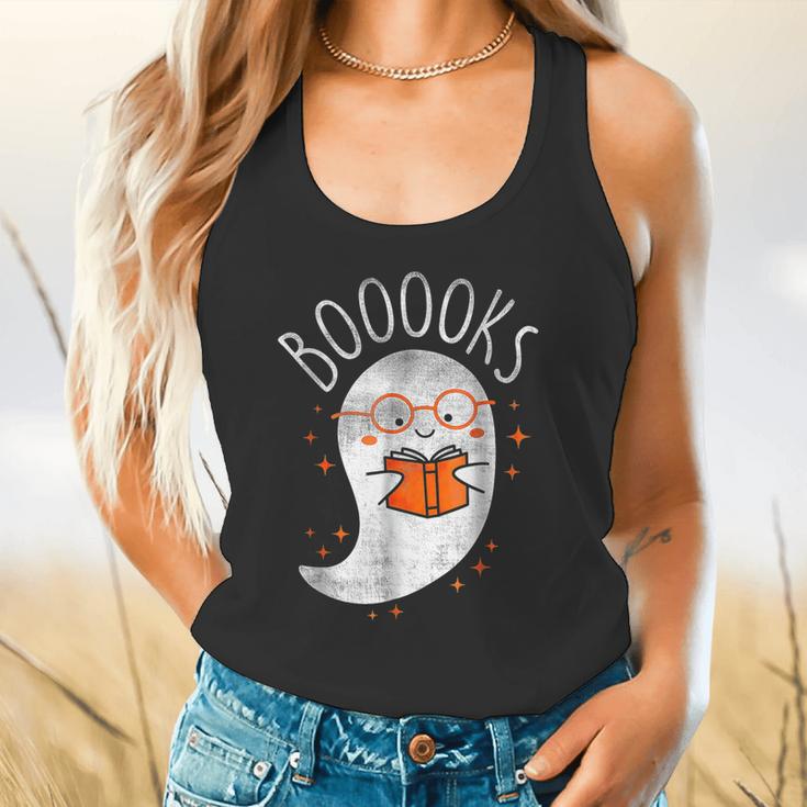 Halloween Cute Ghost Book Reading Teacher Flowy Tank, gift for family, gift for coworker Halloween Cute Ghost Book Reading Teacher Flowy Tank, gift for family, gift for coworker