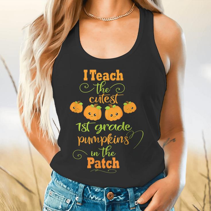 Halloween Cutest Pumpkins First Grade Teacher Flowy Tank, gift for family, gift for coworker Halloween Cutest Pumpkins First Grade Teacher Flowy Tank, gift for family, gift for coworker