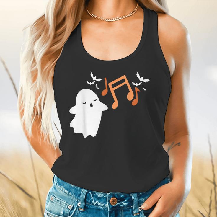 Halloween Music Note Ghost Teacher Fall Musical Instrument Flowy Tank, gift for family, gift for coworker Halloween Music Note Ghost Teacher Fall Musical Instrument Flowy Tank, gift for family, gift for coworker