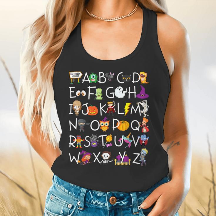 Halloween Nursery Teacher Shirt Halloween Alphabet Flowy Tank, gift for family, gift for coworker