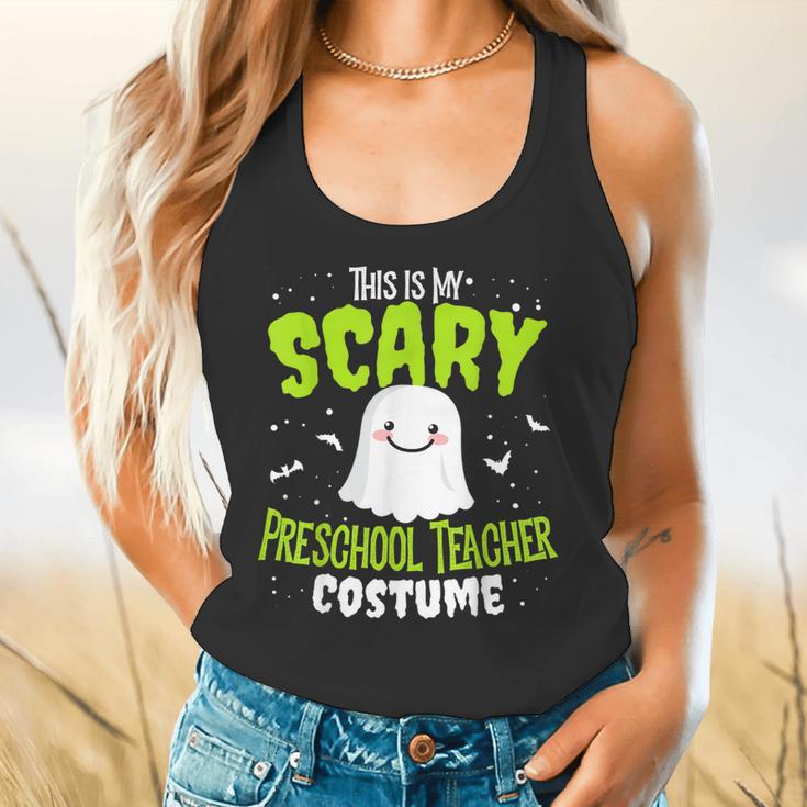 Halloween This Is My Scary Preschool Teacher Custome For Men Women Kids Flowy Tank, gift for family, gift for coworker