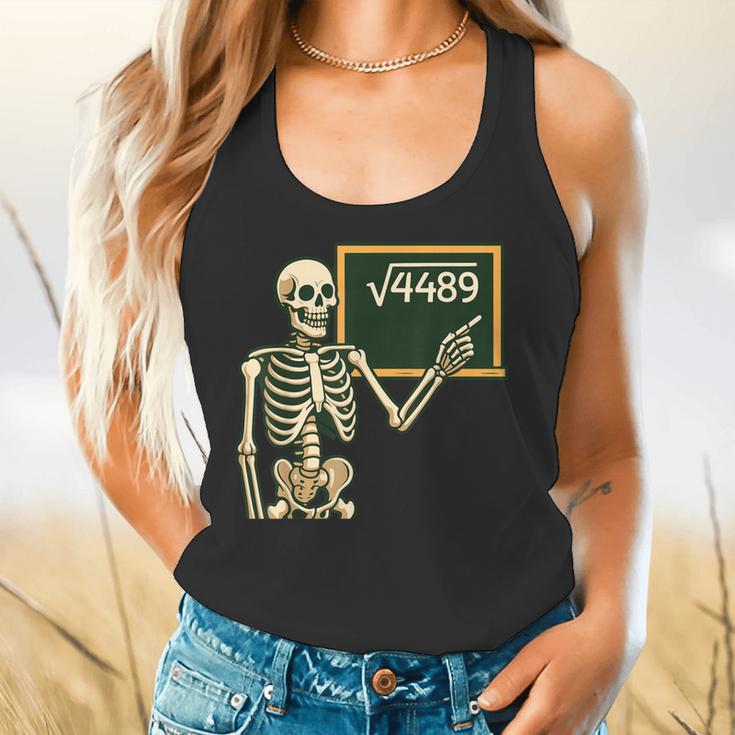 Halloween Skeleton 67 Meme Square Root 4489 Math Teacher Flowy Tank, gift for family, gift for coworker Halloween Skeleton 67 Meme Square Root 4489 Math Teacher Flowy Tank, gift for family, gift for coworker