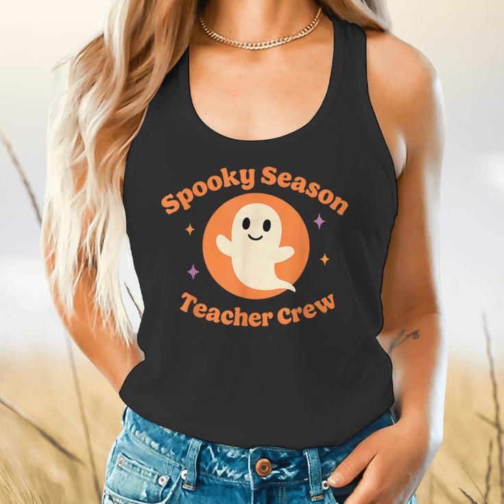 Halloween Teacher Crew Spooky Season Retro Ghost Flowy Tank, gift for family, gift for coworker Halloween Teacher Crew Spooky Season Retro Ghost Flowy Tank, gift for family, gift for coworker