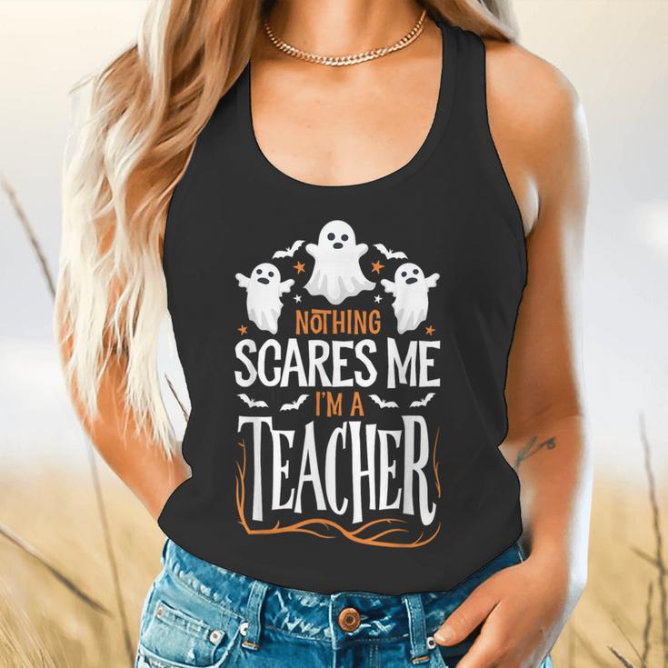Halloween Teacher Nothing Scares Me Women Men Teachers Flowy Tank, gift for family, gift for coworker Halloween Teacher Nothing Scares Me Women Men Teachers Flowy Tank, gift for family, gift for coworker